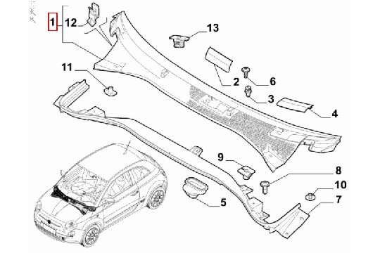 FIAT GROUP - ORNAMENT - 735652424 FIAT GROUP - ORNAMENT - 735652424