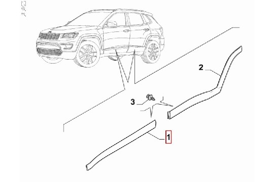FIAT GROUP - MOULURE - 60946855 FIAT GROUP - MOULURE - 60946855