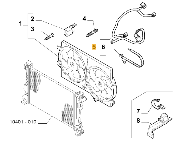 Picture of ELECTRIC FAN CABLE COMPLETE