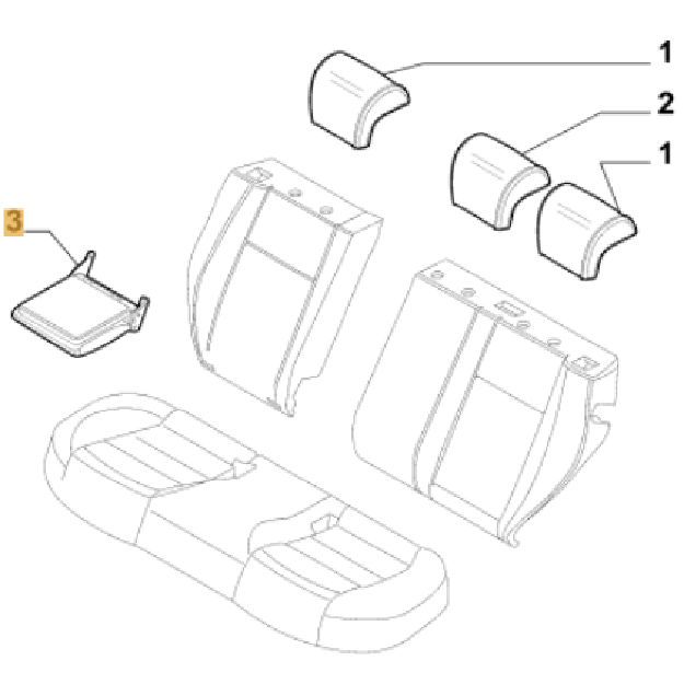 Picture of REAR SEAT ARMREST