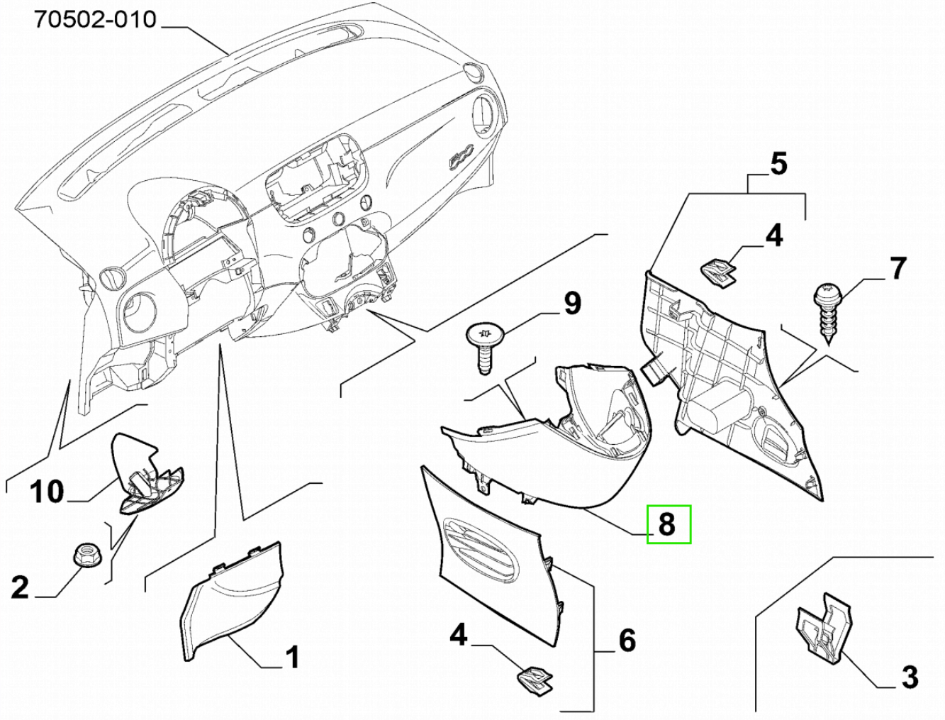 FIAT GROUP - COVERING - 735678793 FIAT GROUP - COVERING - 735678793